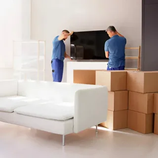 Professional move in cleaning service in North Carolina home before unpacking boxes