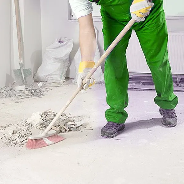 Professional post-renovation cleaning to remove dust and debris
